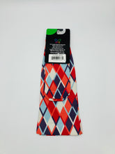Load image into Gallery viewer, 10-18 mmHg Printed Compression Socks - Multi-colored Diamonds- Wide calf