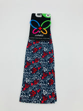 Load image into Gallery viewer, 10-18 mmHg Printed Compression Socks - Red Hearts XOXO