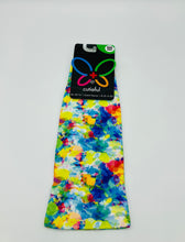 Load image into Gallery viewer, 10-18 mmHg Printed Compression Socks - Bright Watercolors-Wide calf