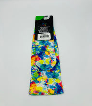 Load image into Gallery viewer, 10-18 mmHg Printed Compression Socks - Bright Watercolors-Wide calf