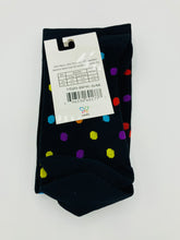 Load image into Gallery viewer, Compressox 15-20 mmHg, Knit Compression Socks - Black Polka Dot
