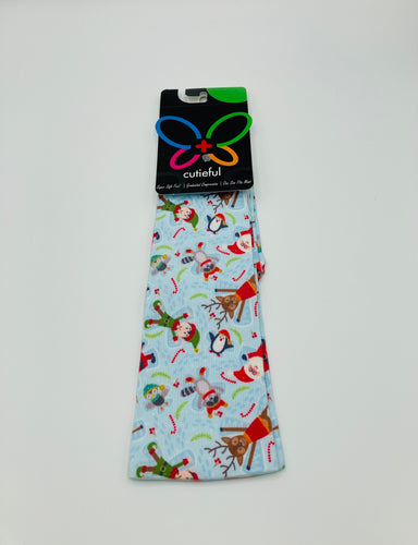 10-18 mmHg Printed Compression Socks - Snow Angels