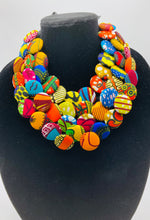 Load image into Gallery viewer, Colorful Button Bib Necklace
