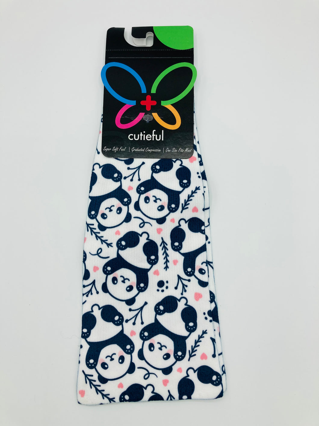 10-18 mmHg Printed Compression Socks - Pandas